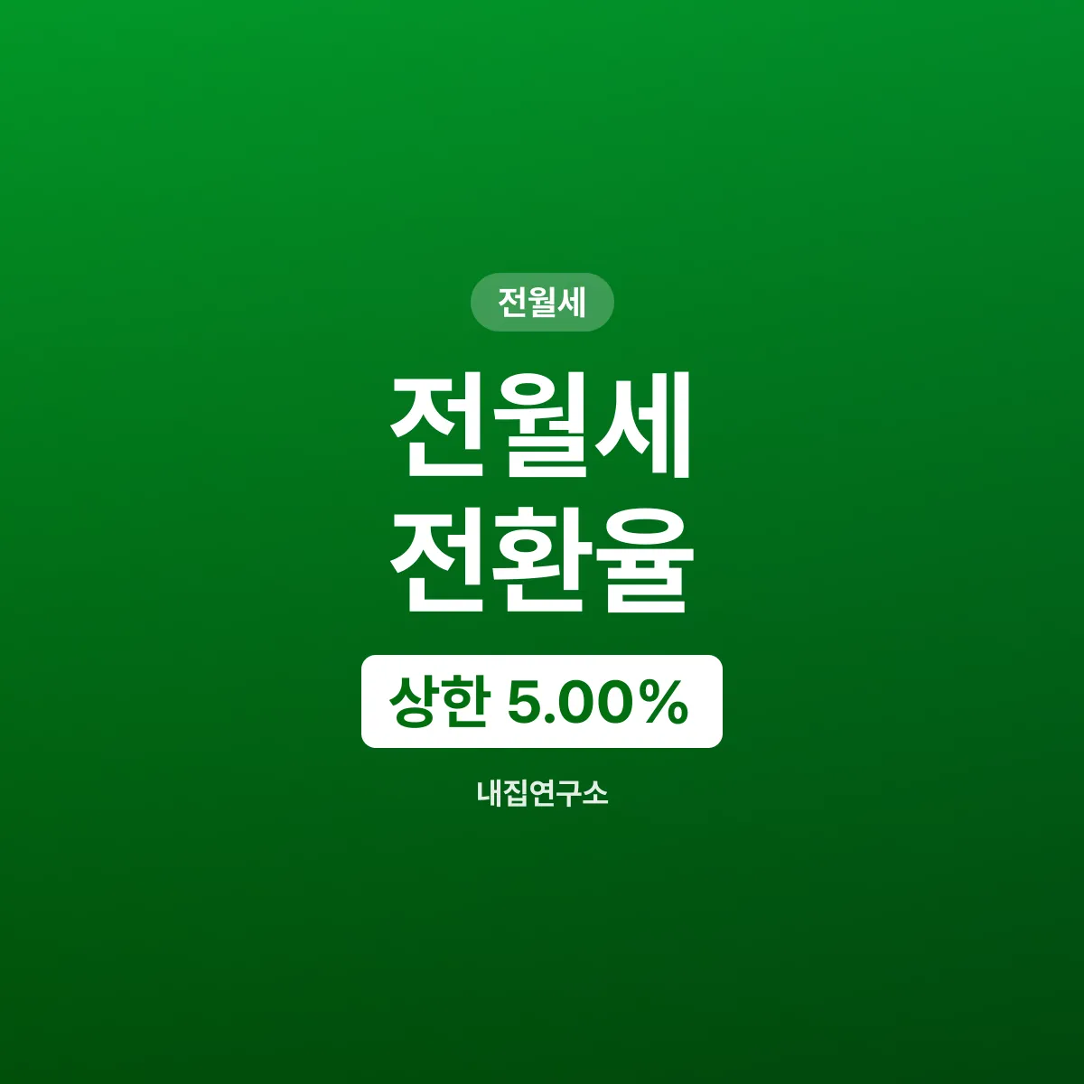 전월세 전환율, 보증금 1억 월세로 바꾸면 얼마일까